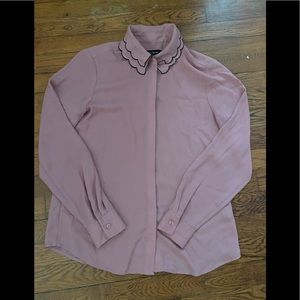 Ivanka Trump Pink Long Sleeve Blouse